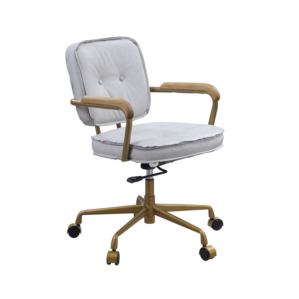 ACME 93172 Siecross White Office Chair  7