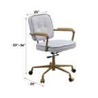 ACME 93172 Siecross White Office Chair  9
