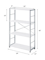 ACME 93192 Tennos White Book Shelf  4