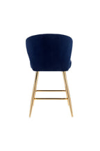 ACME 96092 Rizgek Counter Height Chair, Blue Velvet & Gold Finish