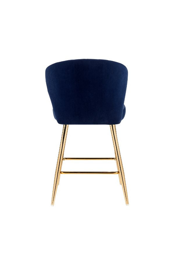 ACME 96092 Rizgek Counter Height Chair, Blue Velvet & Gold Finish