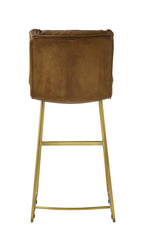 ACME 96401 Alsey Bar Chair (1 Piece), Saddle Brown Top Grain Leather