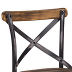 ACME 96640 Zaire Bar Chair (1 Piece), Antique Black & Antique Oak, 29" Seat Height  3