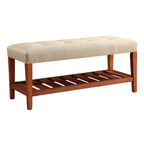 ACME 96682 Charla Bench, Beige & Oak