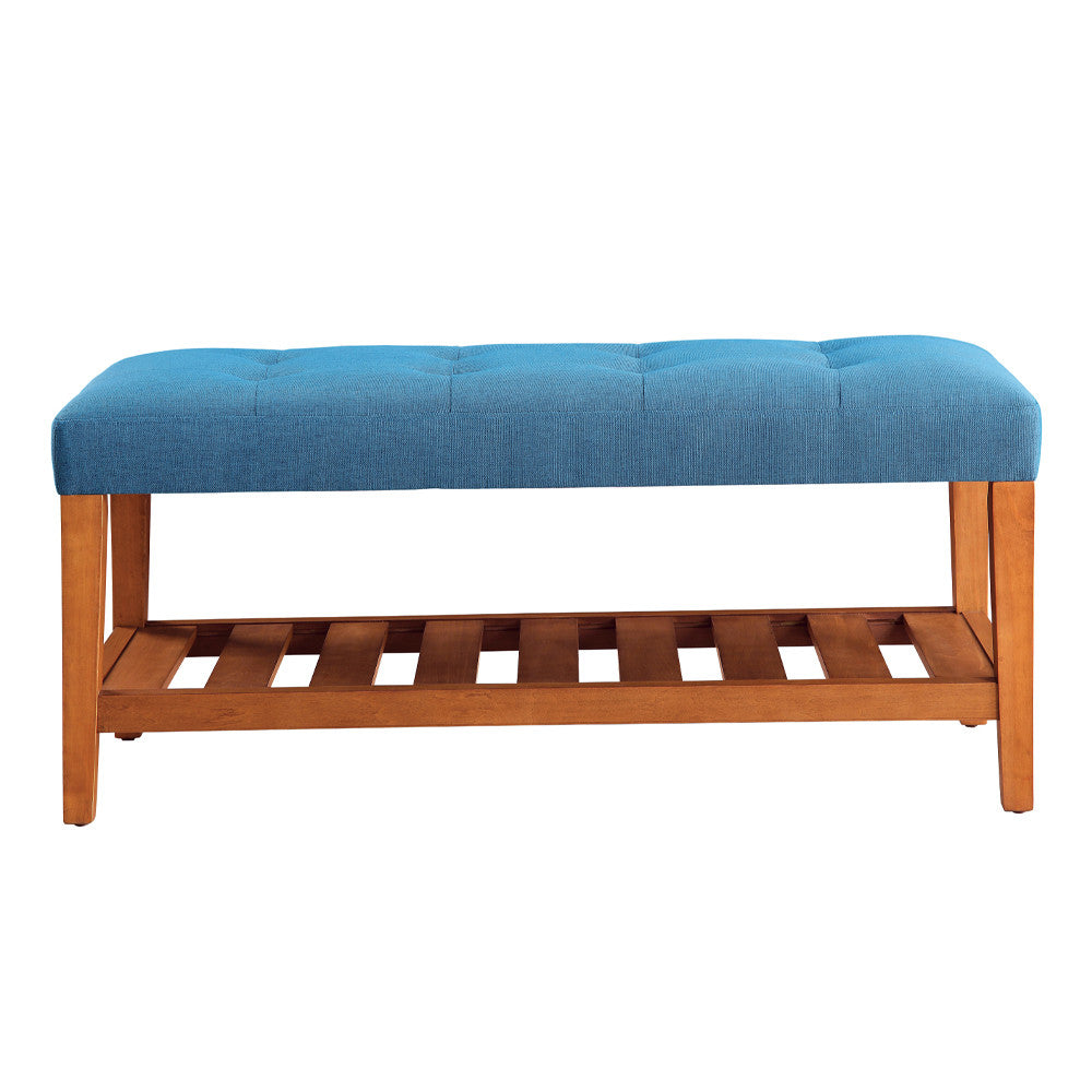 ACME 96684 Charla Bench, Blue & Oak