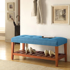 ACME 96684 Charla Bench, Blue & Oak