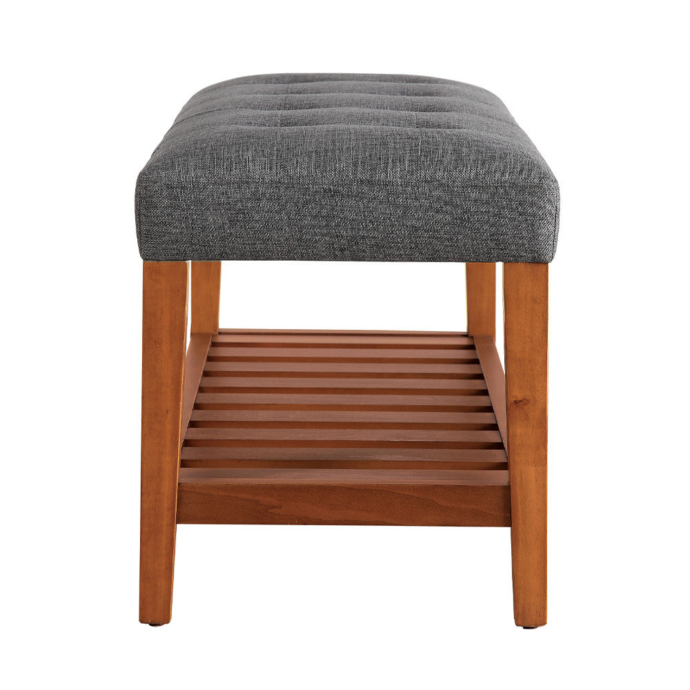 ACME 96686 Charla Bench, Gray & Oak