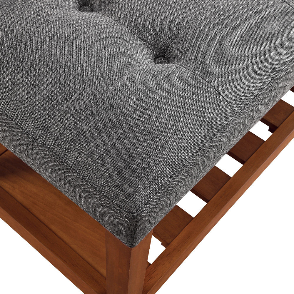 ACME 96686 Charla Bench, Gray & Oak