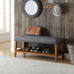 ACME 96686 Charla Bench, Gray & Oak