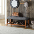 ACME 96686 Charla Bench, Gray & Oak