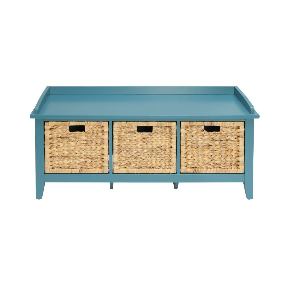 ACME 96761 Flavius Bench with Storage, Teal