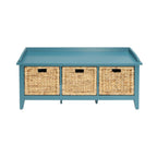 ACME 96761 Flavius Bench with Storage, Teal