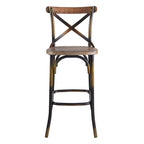ACME 96805 Zaire Bar Chair (1 Piece), Antique Copper & Antique Oak, 29" Seat Height  3