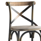ACME 96805 Zaire Bar Chair (1 Piece), Antique Copper & Antique Oak, 29" Seat Height  5