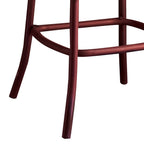 ACME 96808 Zaire Bar Chair (1 Piece), Antique Red & Antique Oak, 29" Seat Height  4