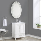 ACME 97022 Nysa Accent Mirror (Wall), Mirrored & Faux Crystals