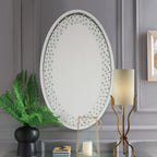 ACME 97022 Nysa Accent Mirror (Wall), Mirrored & Faux Crystals