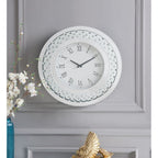 ACME 97045 Nysa Wall Clock, Mirrored & Faux Crystals