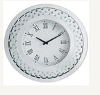ACME 97045 Nysa Wall Clock, Mirrored & Faux Crystals