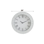 ACME 97045 Nysa Wall Clock, Mirrored & Faux Crystals