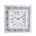 ACME 97047 Sonia Wall Clock, Mirrored & Faux Agate