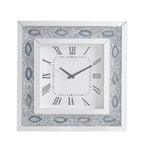 ACME 97047 Sonia Wall Clock, Mirrored & Faux Agate
