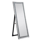 ACME 97156 Noralie Accent Mirror (Floor), Mirrored & Faux Diamonds