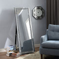 ACME 97156 Noralie Accent Mirror (Floor), Mirrored & Faux Diamonds