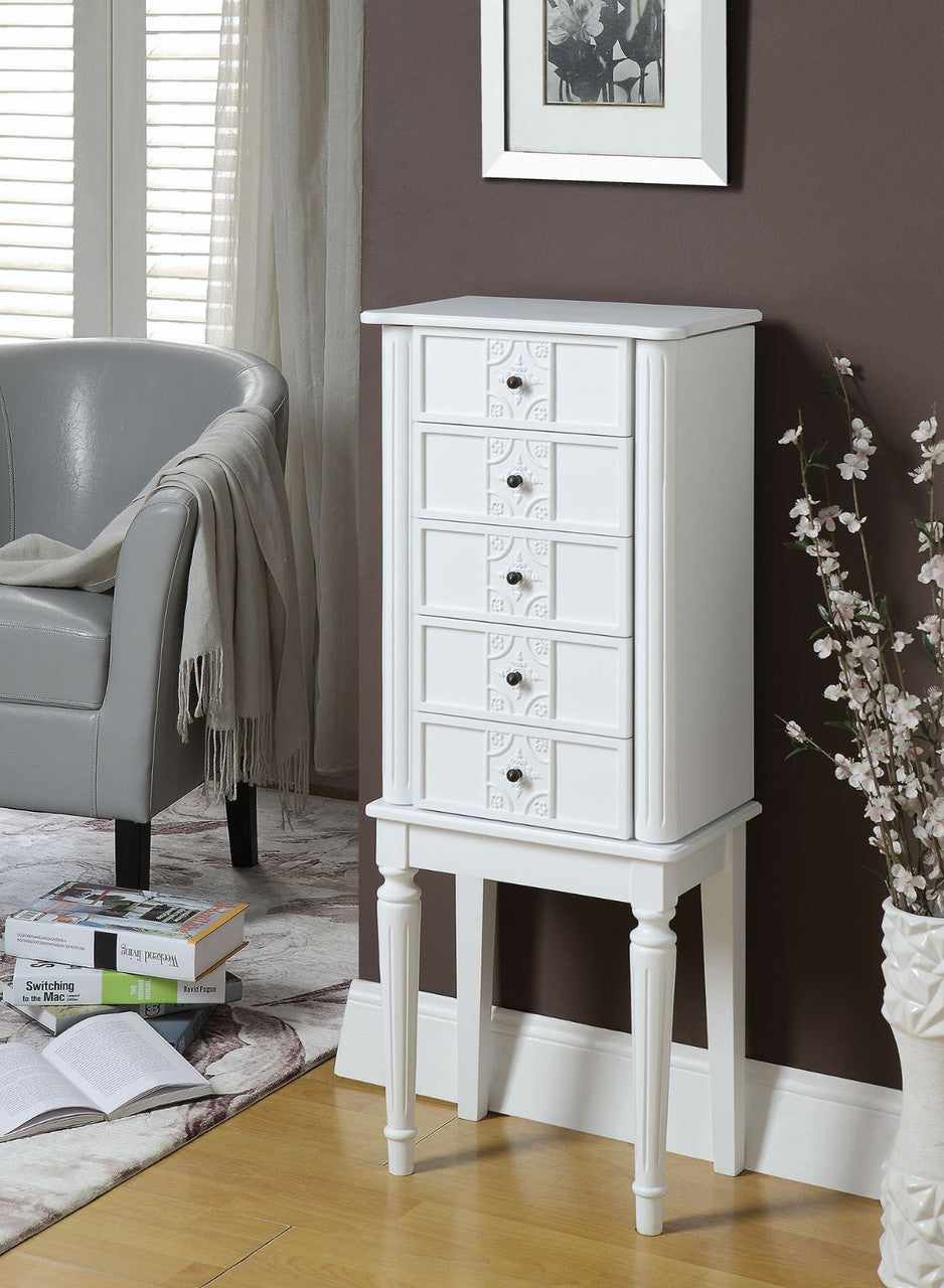 ACME 97167 Tammy Jewelry Armoire, White