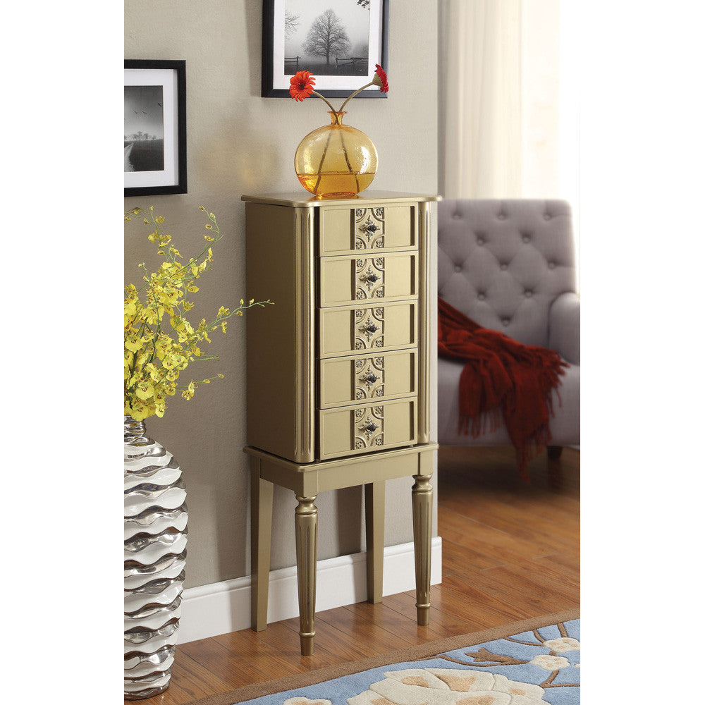 ACME 97169 Tammy Jewelry Armoire, Gold
