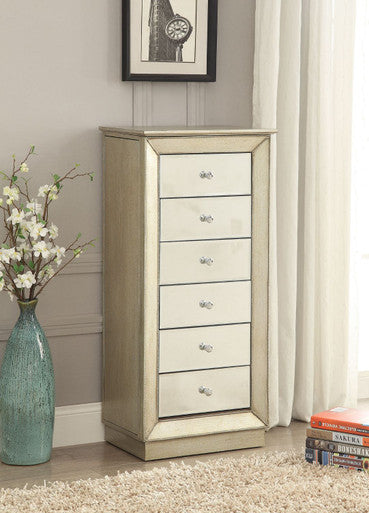 ACME 97172 Talor Jewelry Armoire, Antique Gold