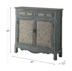 ACME 97245 Winchell Console Table, Antique Blue