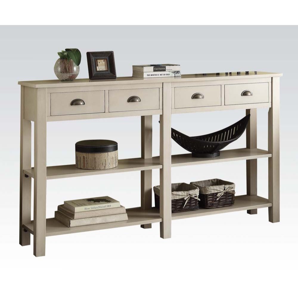 ACME 97250 Galileo Console Table, Cream