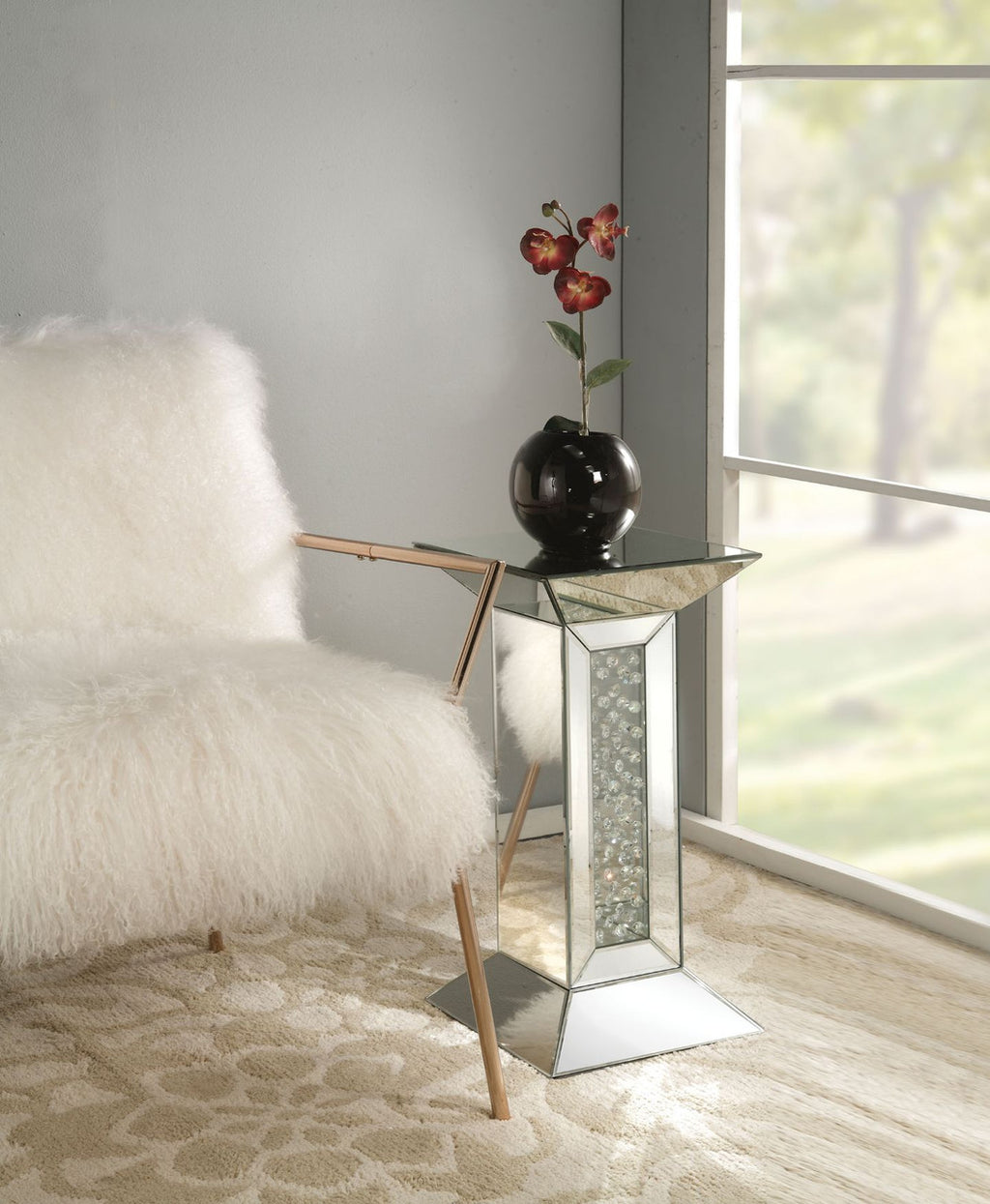 ACME 97306 Nysa Pedestal Stand, Mirrored
