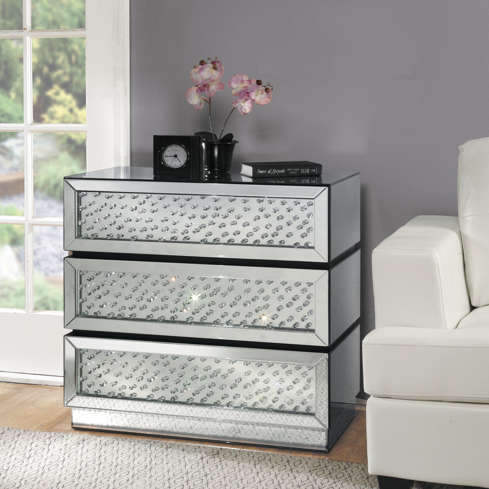 ACME 97310 Nysa Console Table, Mirrored