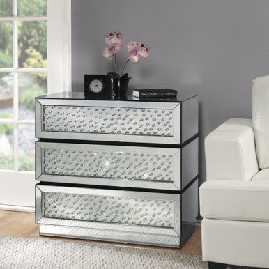 ACME 97310 Nysa Console Table, Mirrored