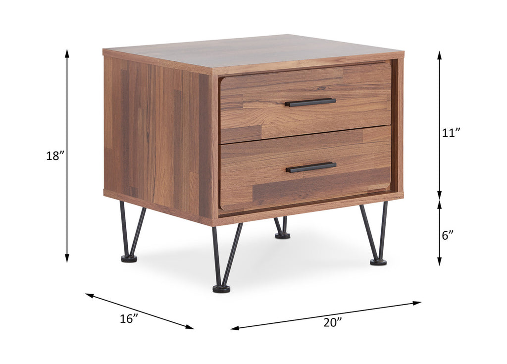 ACME 97330 Deoss Accent Table, Walnut