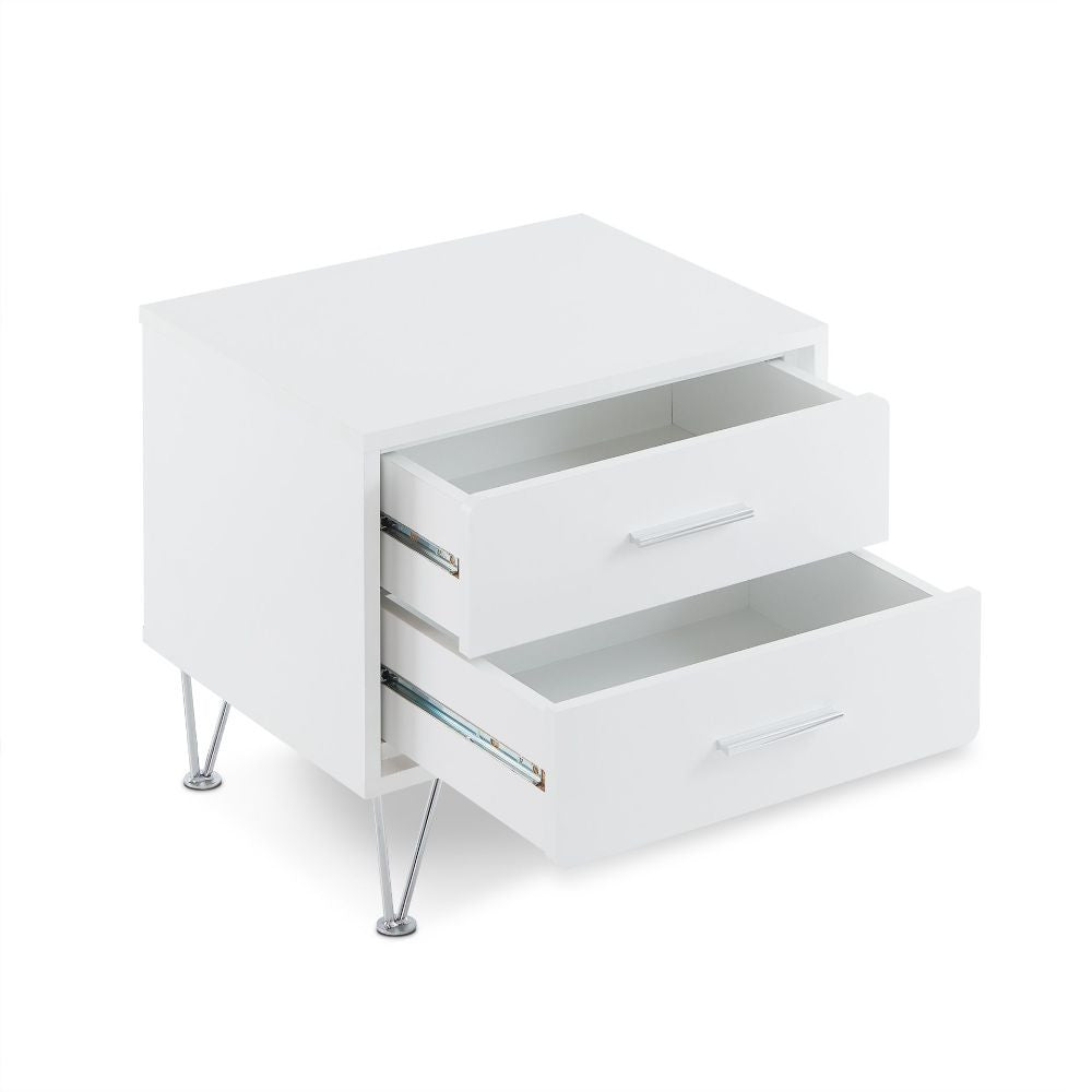 ACME 97332 Deoss Accent Table, White