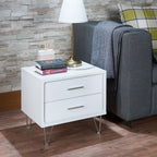 ACME 97332 Deoss Accent Table, White