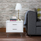 ACME 97332 Deoss Accent Table, White