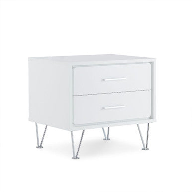 ACME 97332 Deoss Accent Table, White