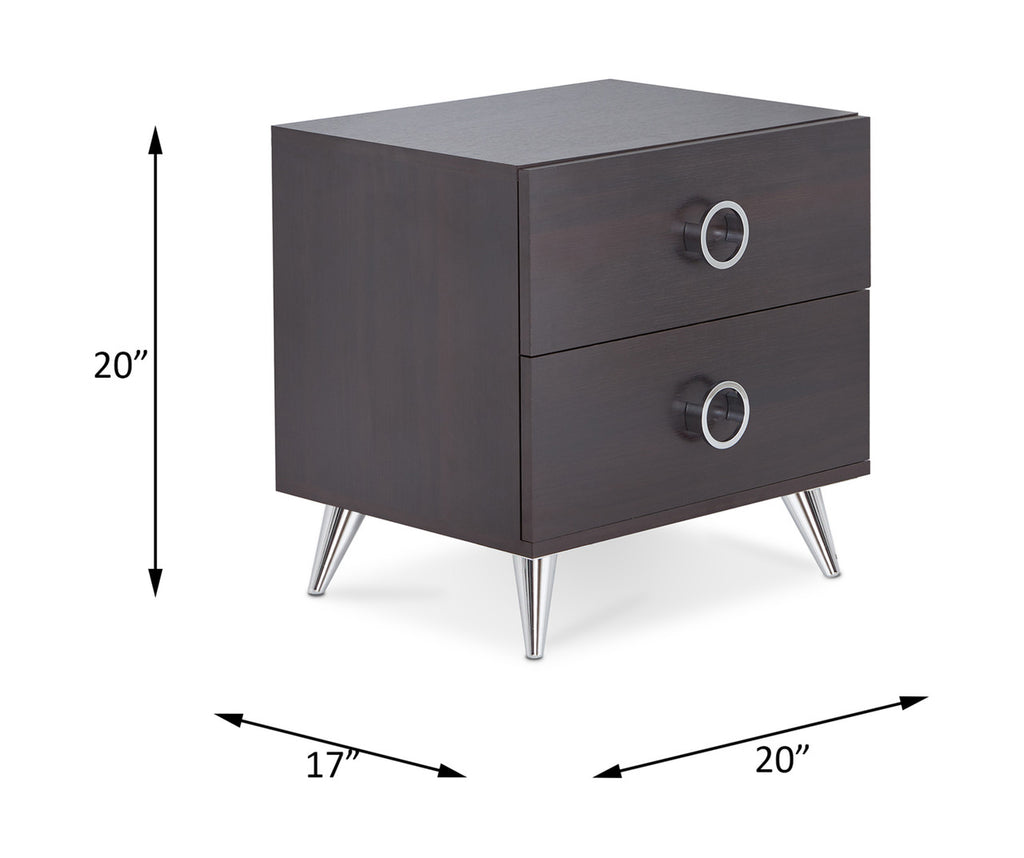 ACME 97336 Elms Accent Table, Espresso