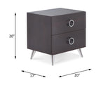 ACME 97336 Elms Accent Table, Espresso