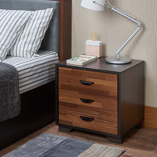 ACME 97340 Eloy Accent Table, Walnut & Espresso
