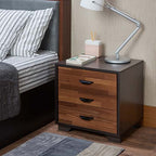 ACME 97340 Eloy Accent Table, Walnut & Espresso