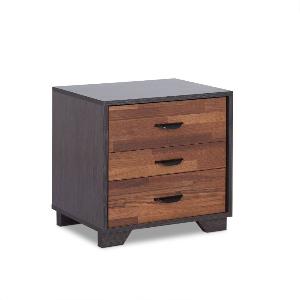 ACME 97340 Eloy Accent Table, Walnut & Espresso