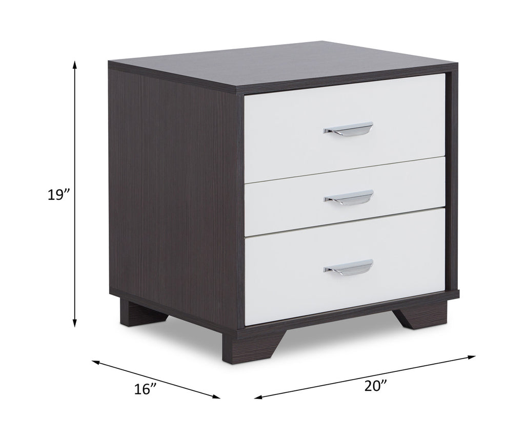ACME 97342 Eloy Accent Table, White & Black