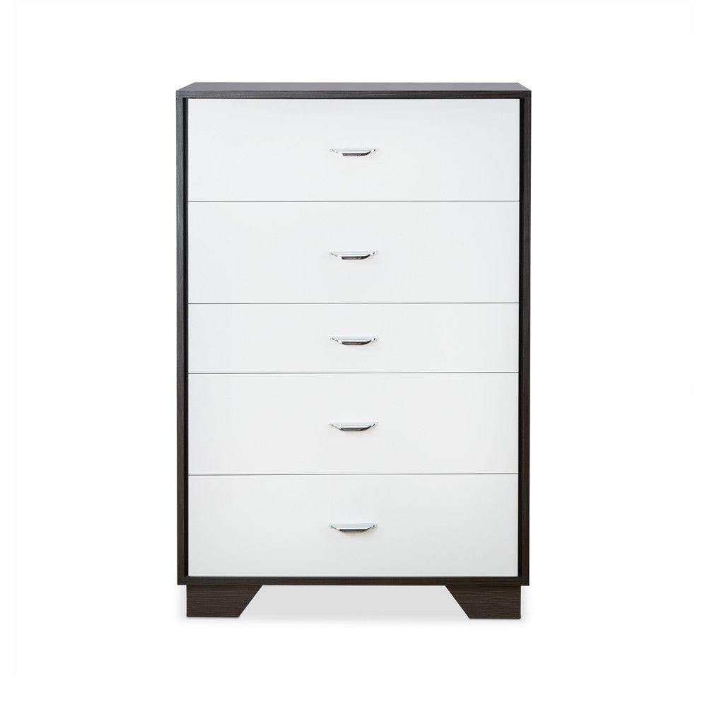 ACME 97368 Eloy Chest, White & Espresso