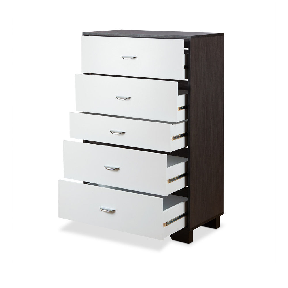 ACME 97368 Eloy Chest, White & Espresso