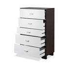 ACME 97368 Eloy Chest, White & Espresso
